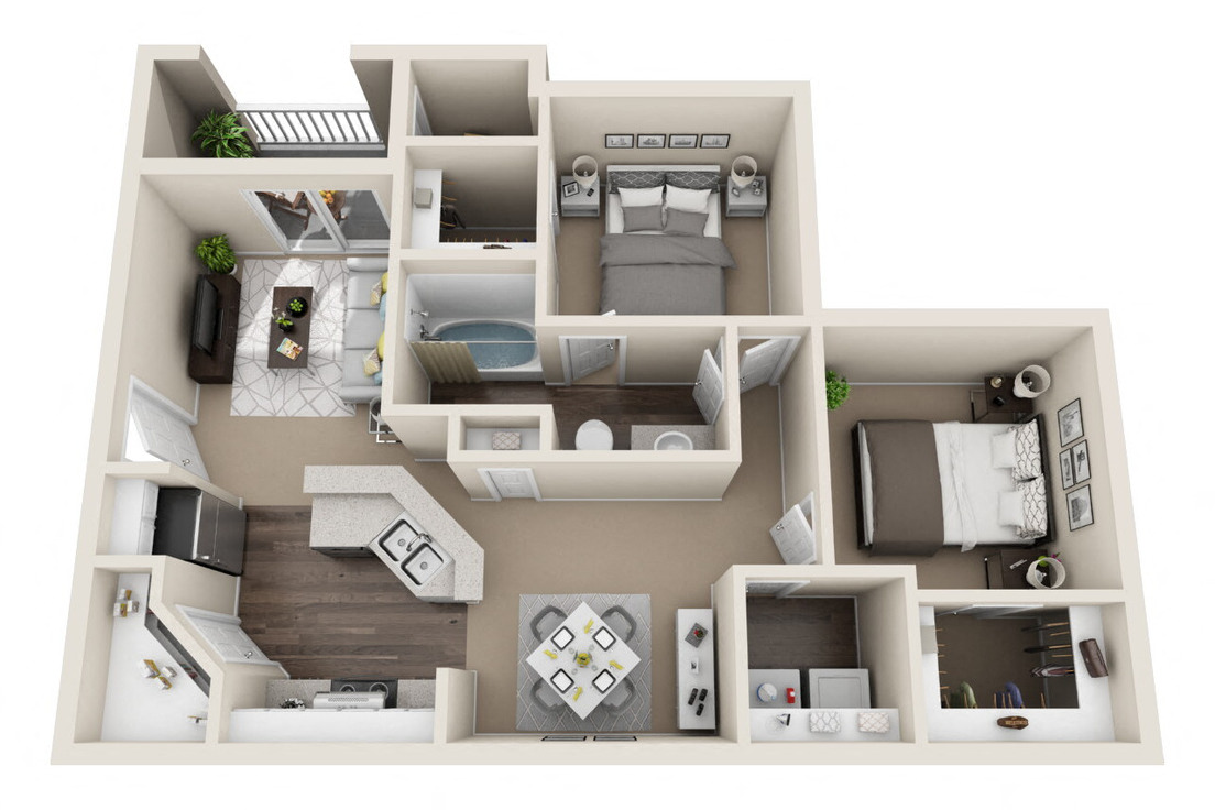 B - The Roosevelt floor plan